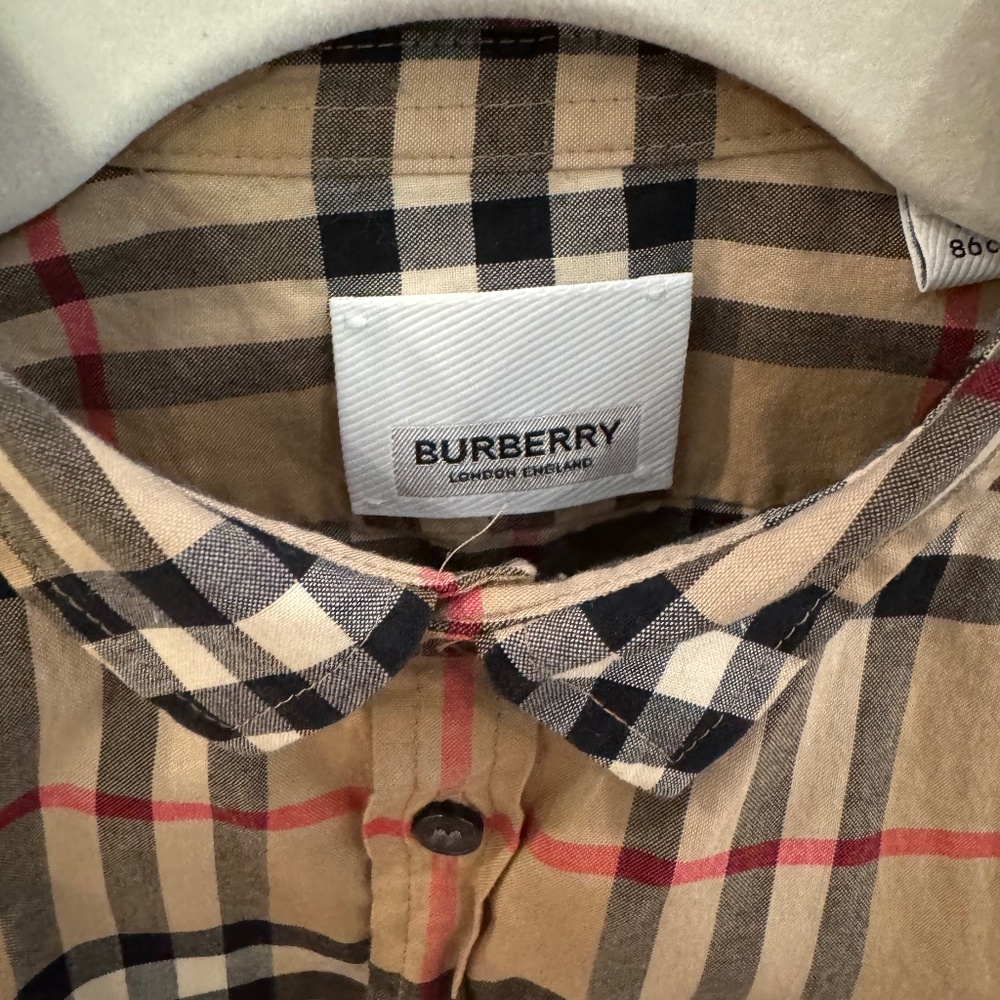 EUC Burberry toddler button down